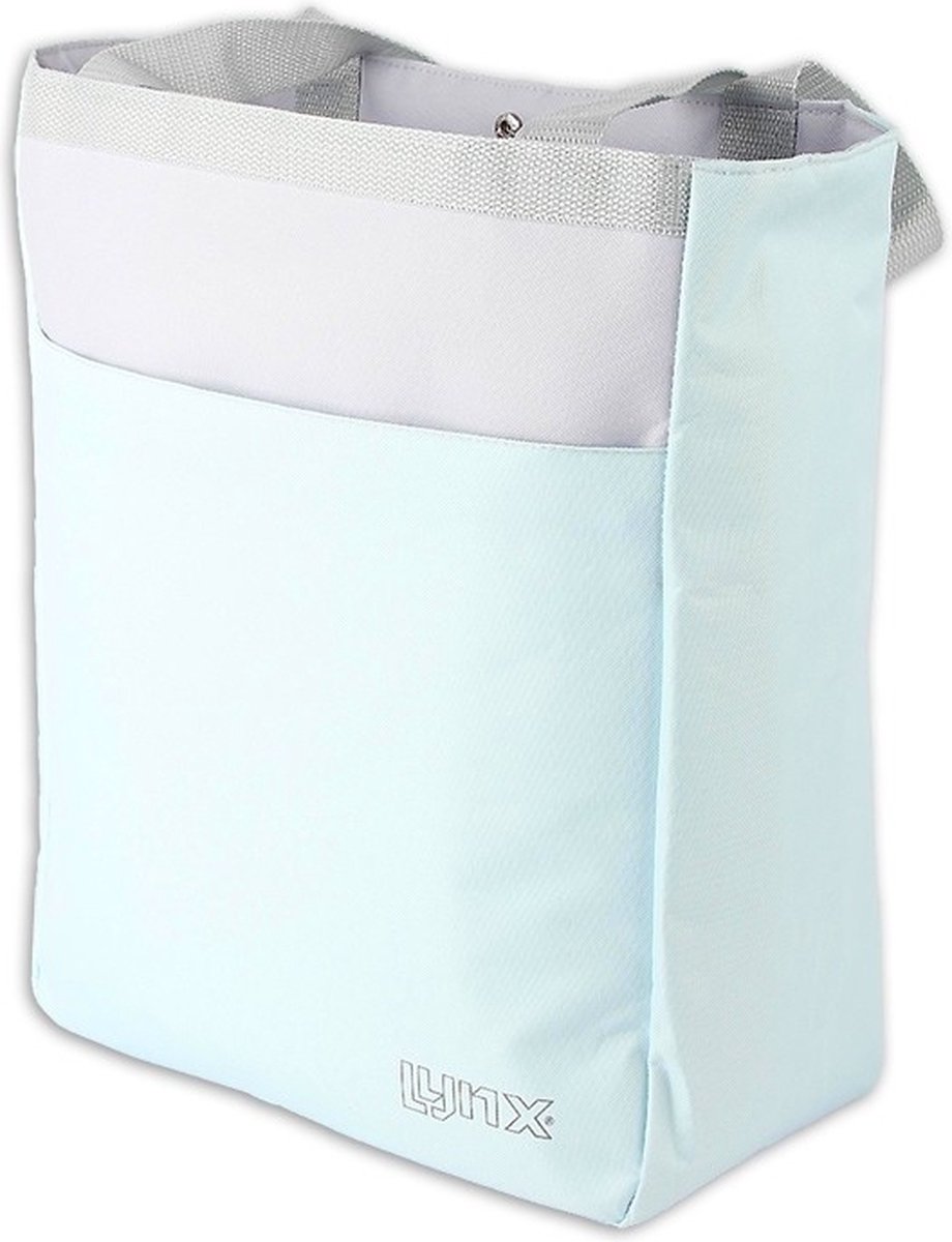 lynx fietstas alaska ge soleerd 17 liter polyester mint grijs