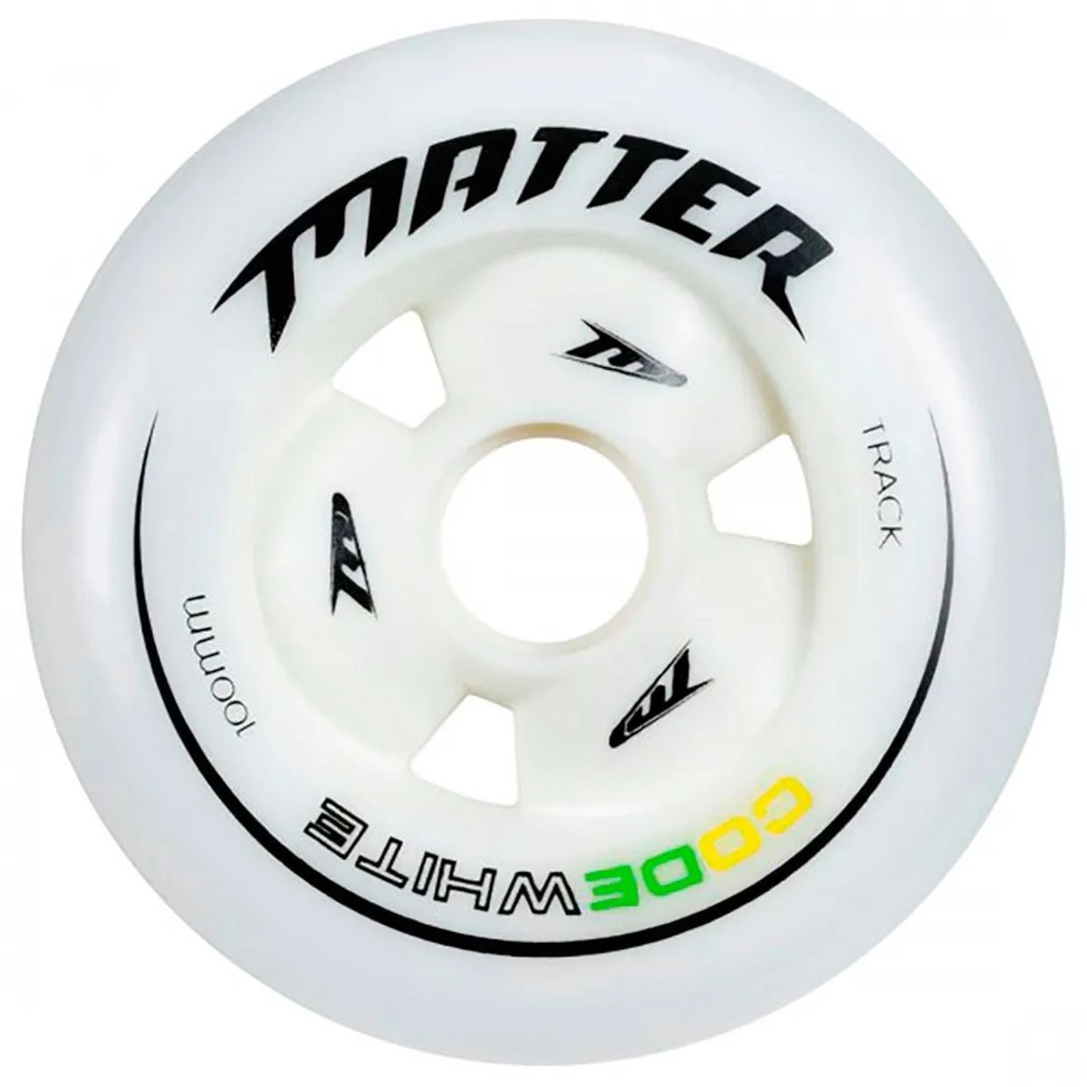 matter wheels code f2 schaatswielen wit 100 mm