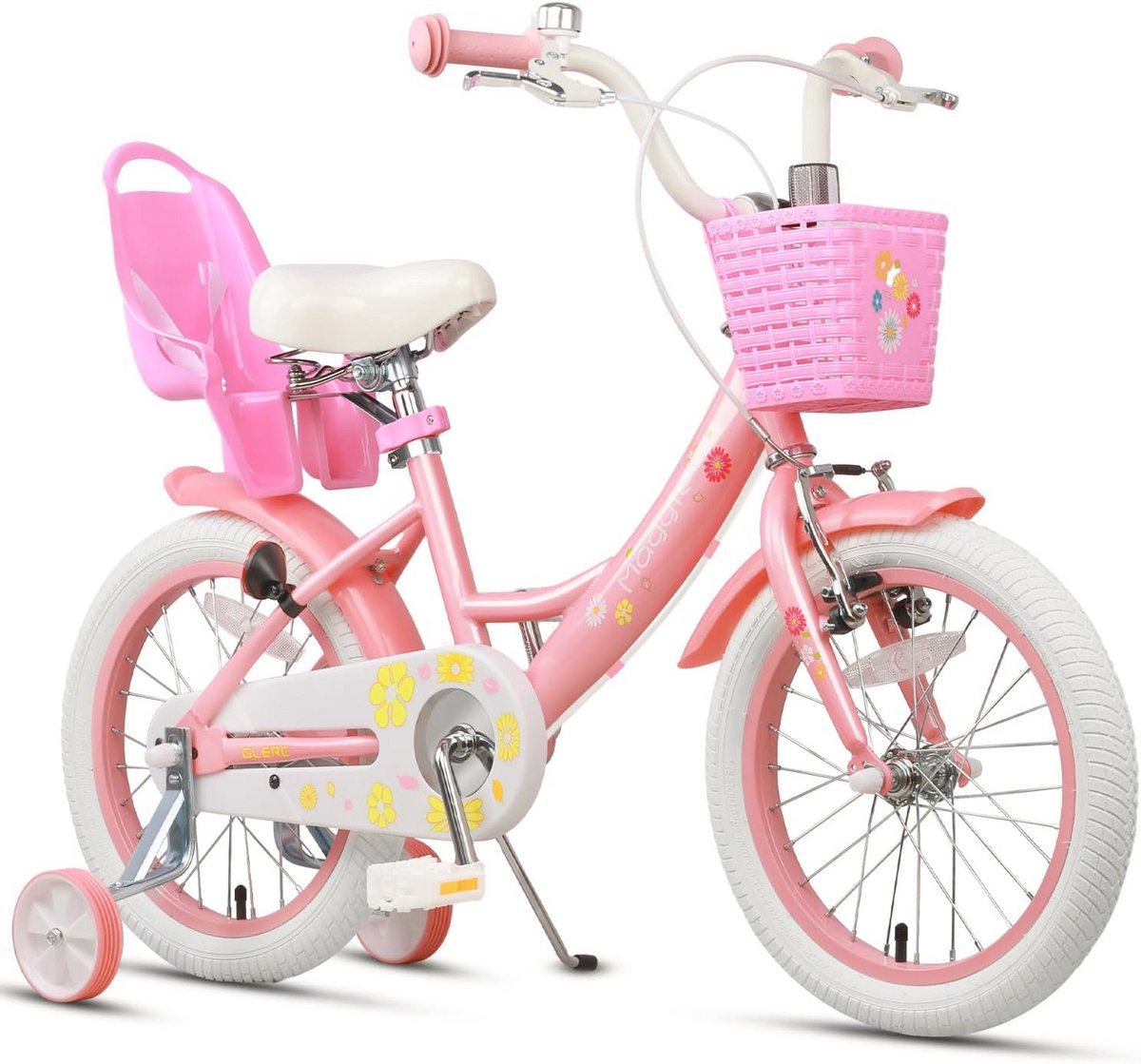 meisjesfiets 12 20 inch met poppenzitje en mand kinderfiets voor 2 13 jaar prinsessenstijl met trainingswielen meerdere kleuren