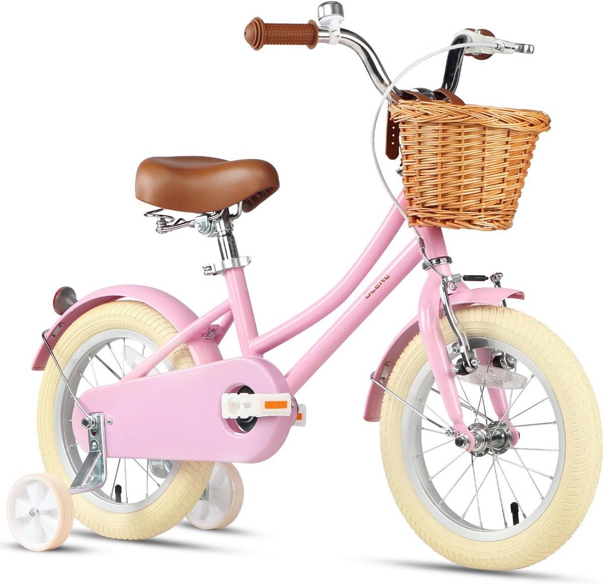 meisjesfiets met mand voor kinderen van 3 10 jaar 12 14 16 18 20 inch inclusief bel en stabilisatoren diverse kleuren