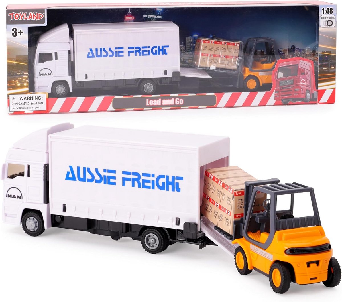 metal transport trucks set met heftruck en pallet vervoersspeelgoed voor kinderen