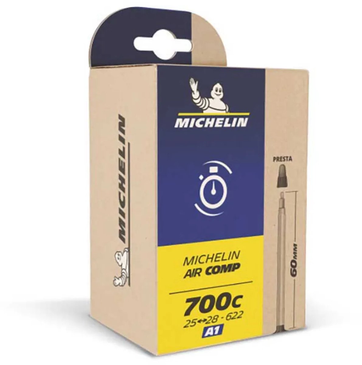 Michelin A2 Air Comp Ultra Light Presta 80 Mm Binnenband Goud 700C / 26-32 Fietsband kopen online