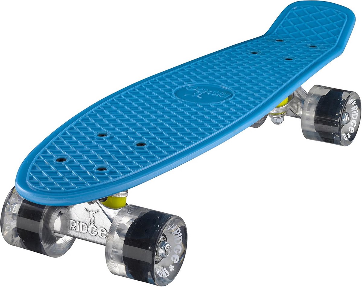Mini Cruiser Skateboard 22 Inch Retro Board Blauw-Helder Skateonderdeel kopen online