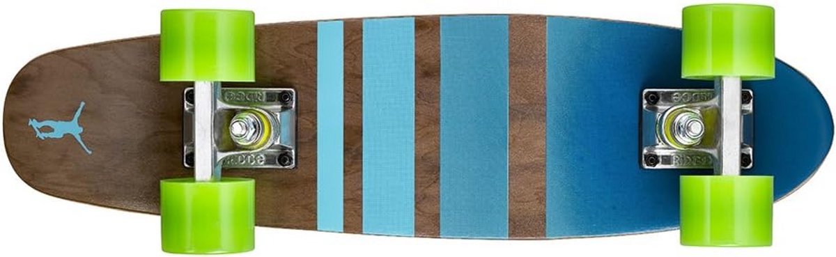 mini cruiser skateboard compleet 55cm esdoornhout zachte wielen