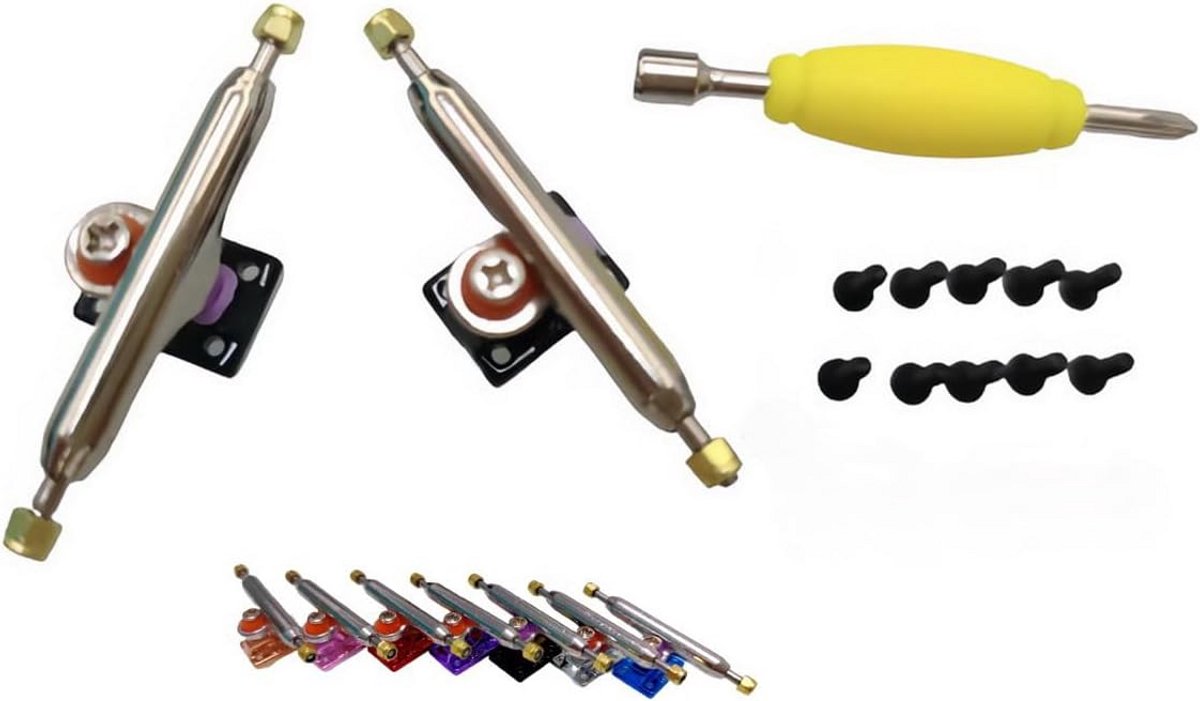 mini fingerboard trucks set compleet hardware inclusief assen schroeven en gereedschap