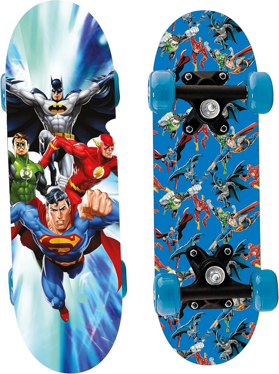 mini skateboard houten board met dc comics prints