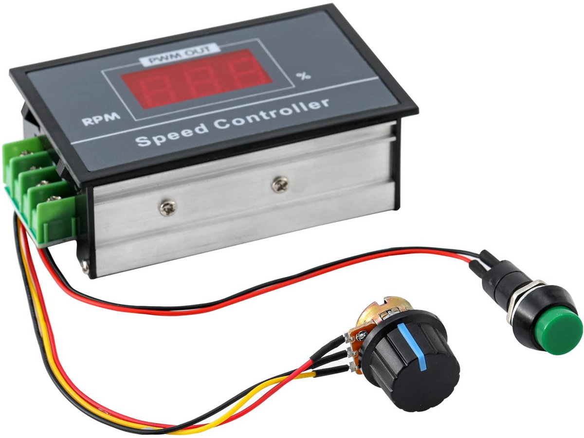 Motor Snelheidsregelaar DC 6-60V 30A PWM met Digitale Weergave en Start-Stop Schakelaar Loopmotor kopen online