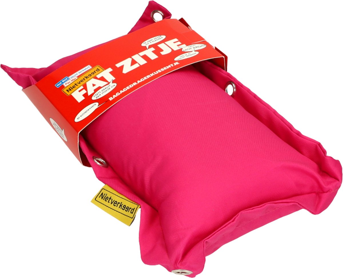 niet verkeerd bagagedragerkussen waterdicht comfortabel roze 35x18x6 cm