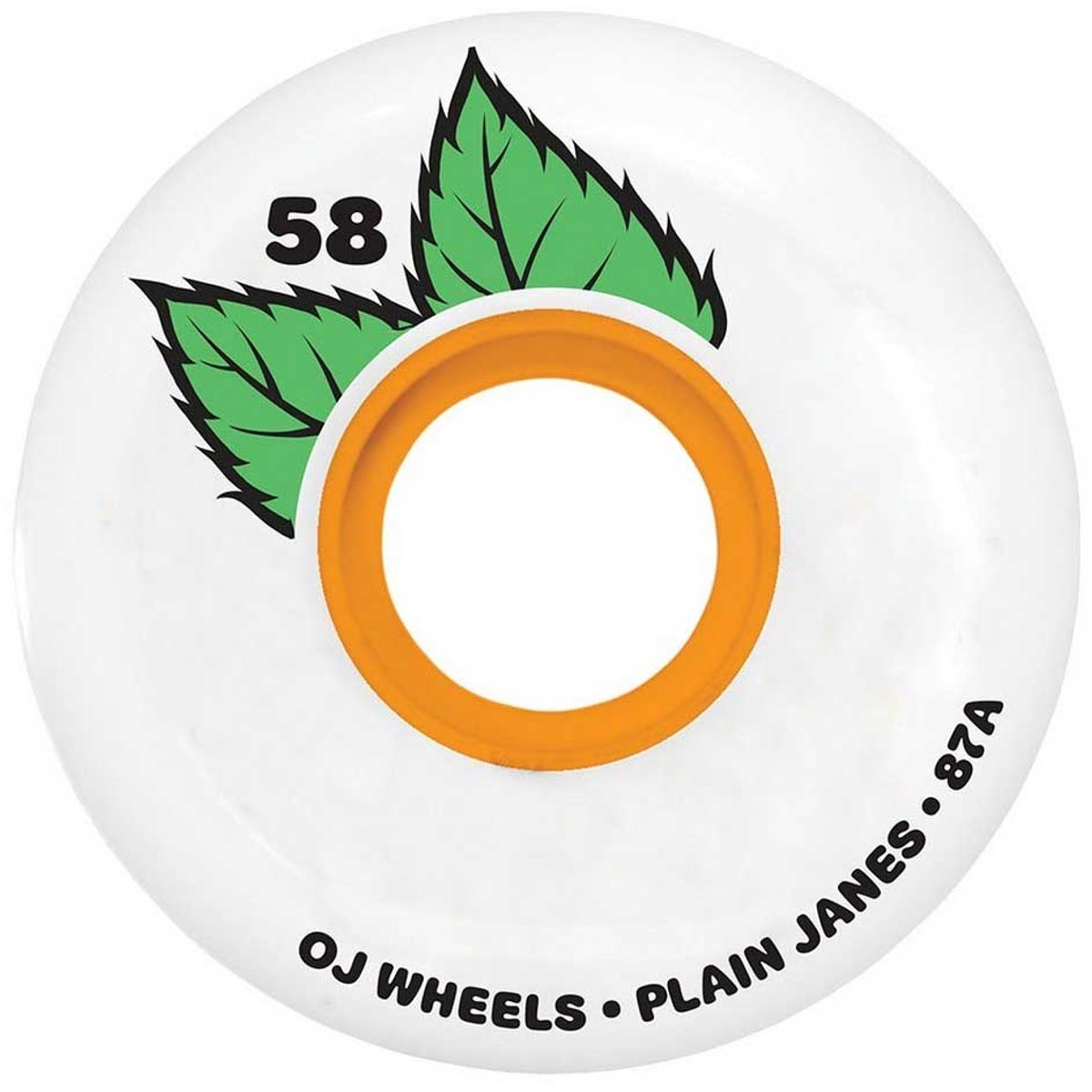 Ojs Wheels Plain Jane Keyframe Skateboardwielen Wit 58 mm/87A Skateonderdeel kopen online