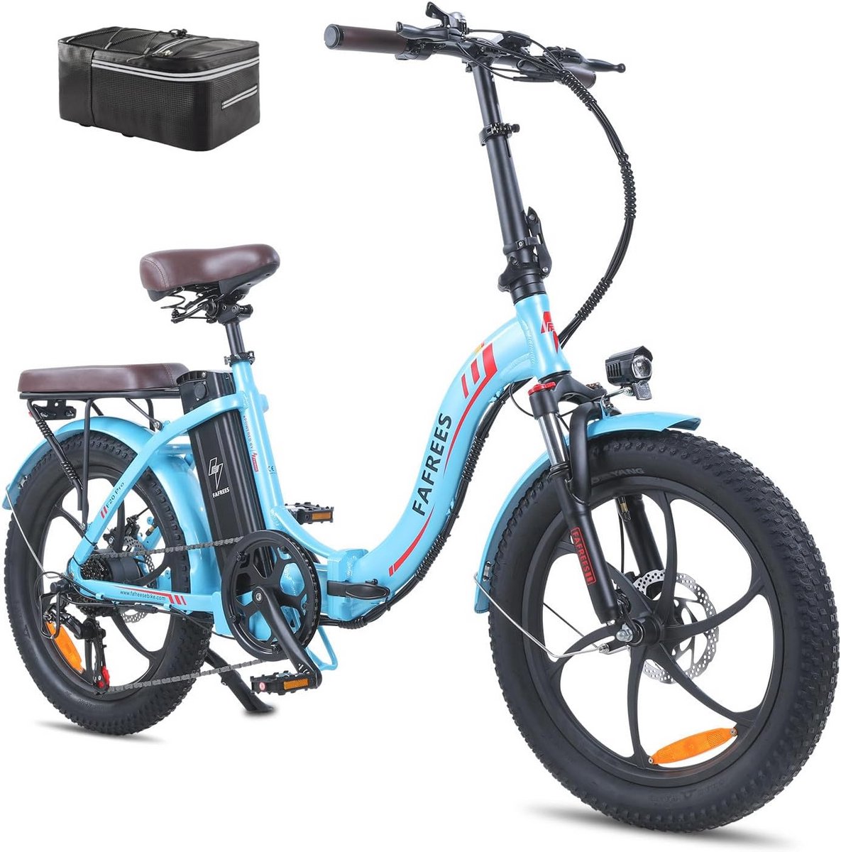 opvouwbare elektrische fiets 20 inch met 250w motor en 18ah accu
