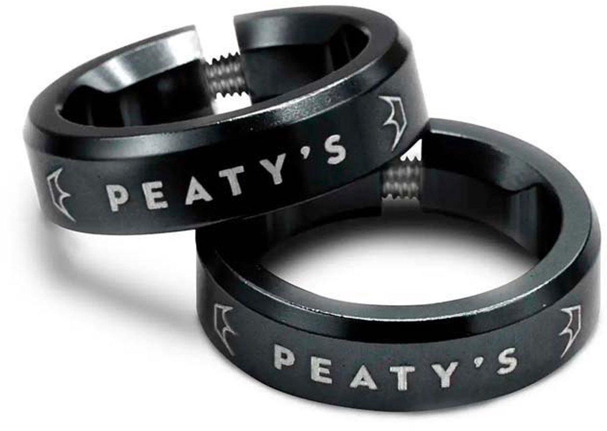 peaty s monarch fiets handvat vergrendelingsring zilver