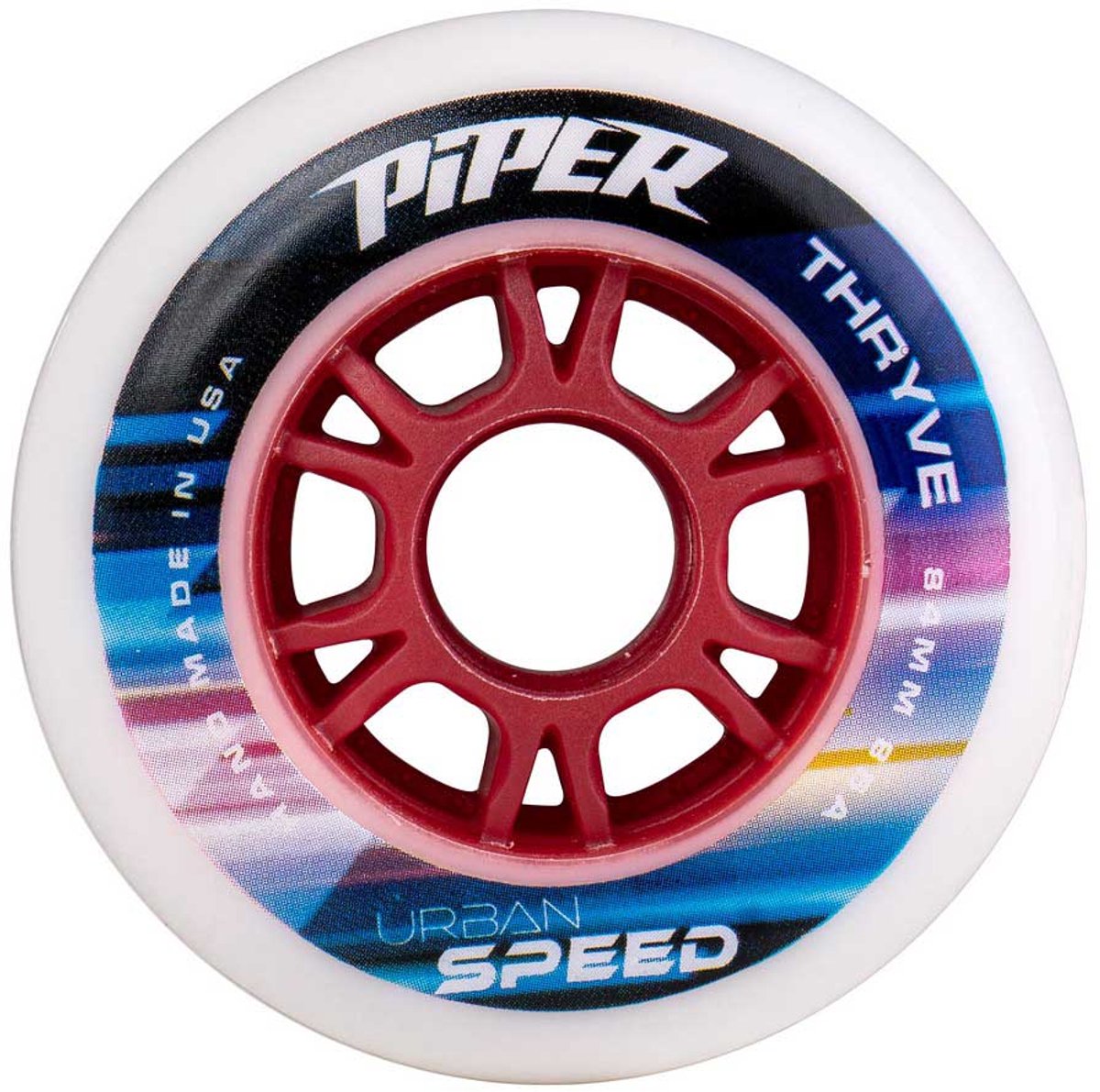 piper wheels thryve xfast schaatswielen 4 eenheden zilver 90 mm