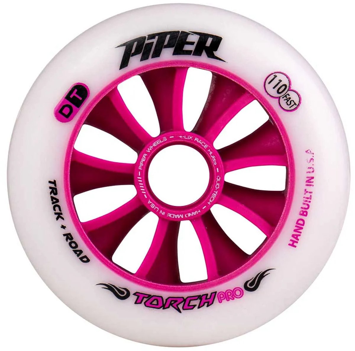 piper wheels torch pro fast schaatswielen 8 eenheden roze 110 mm