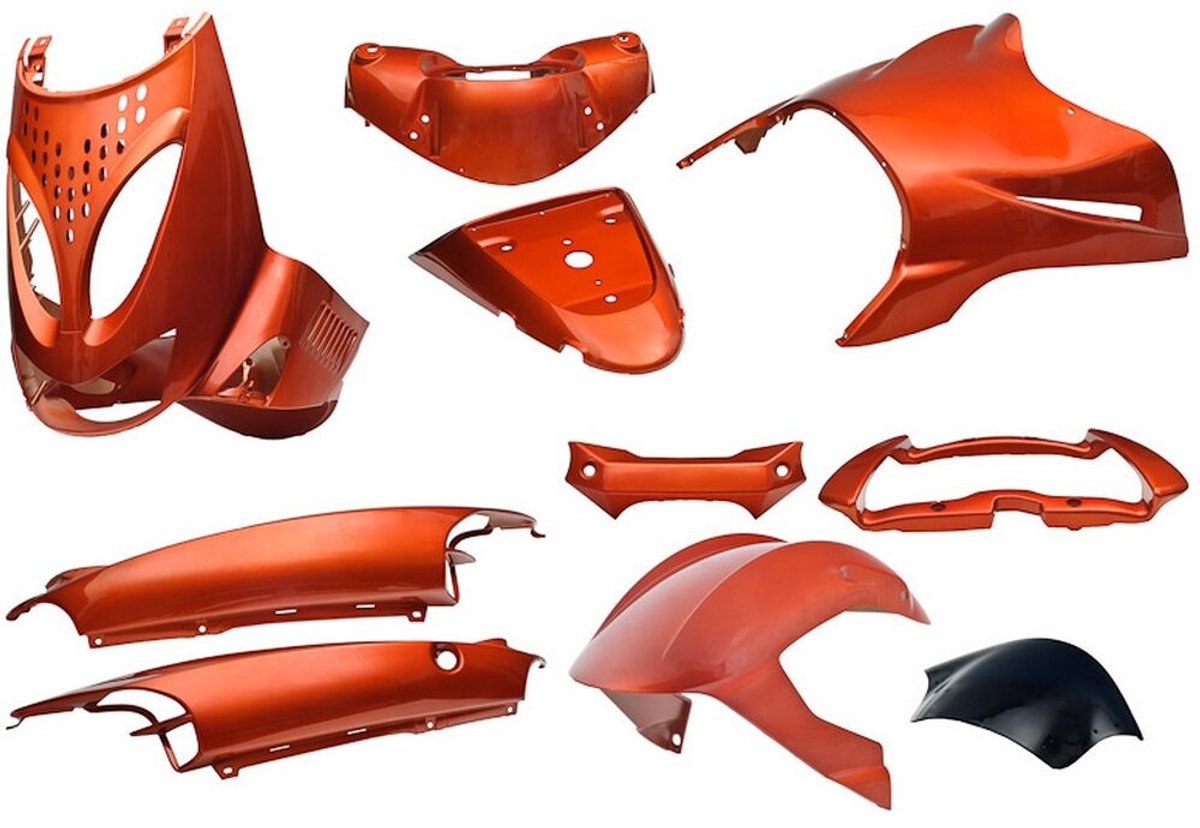 Plaatset Aprilia SR bj. 1997 tot 2004 11 delig oranje metallic Fiets kopen online
