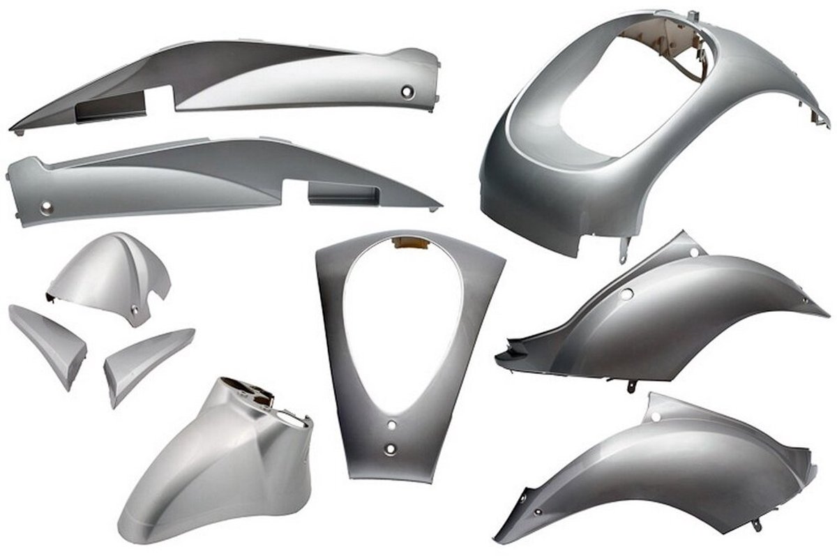 plaatset sym mio 10 delig zilver metallic