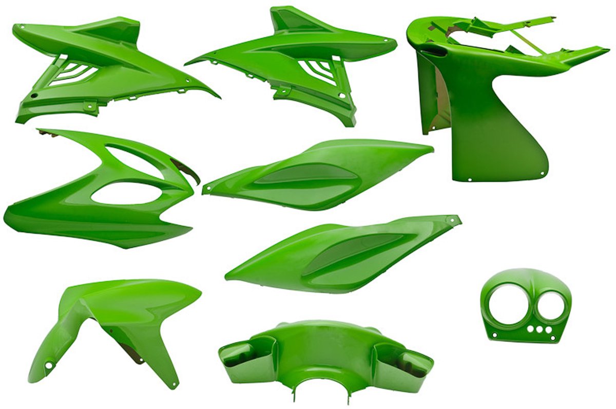 Plaatset Yamaha Aerox tot bj. 2014 9 delig kawasaki groen Fiets kopen online