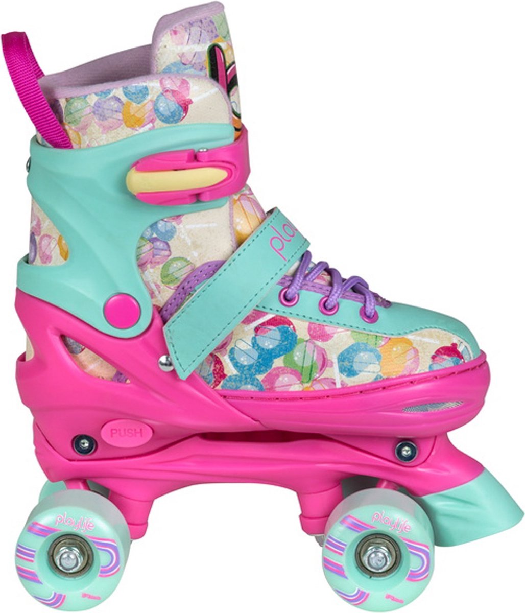 Playlife Rolschaatsen - Maat 35-38Kinderen - roze/blauw/paars Rolschaatsen kopen online