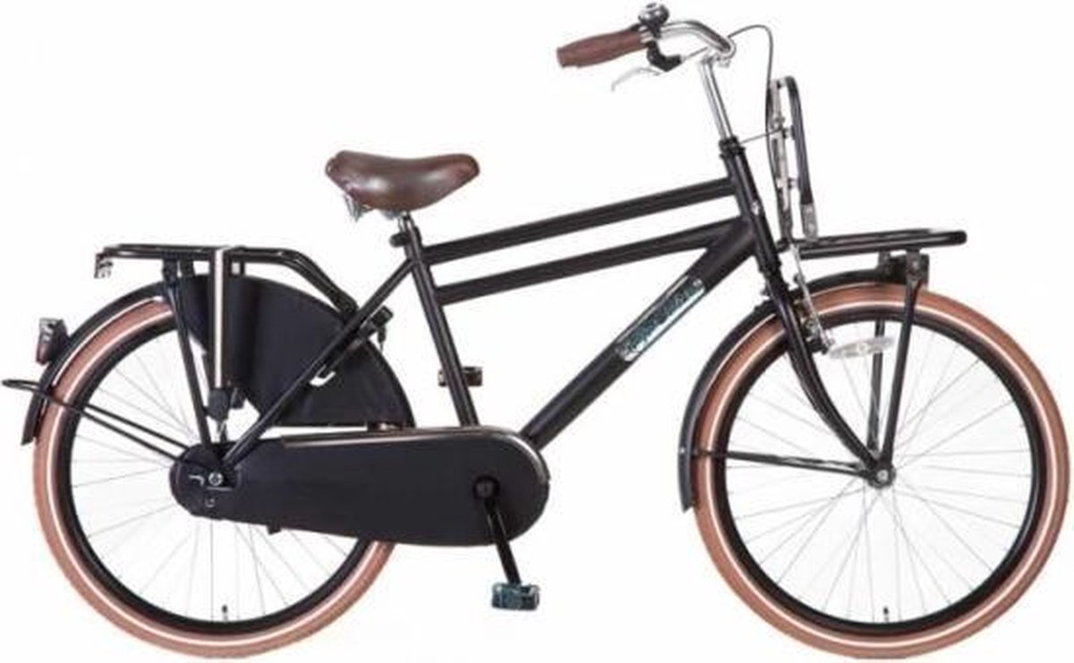 popal daily dutch basic season jongensfiets 24 inch mat zwart