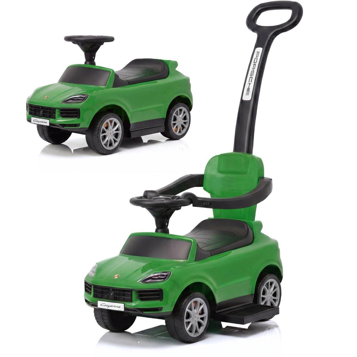 porsche cayenne 3 in 1 loopauto voor kinderen 1 tot 3 jaar groen