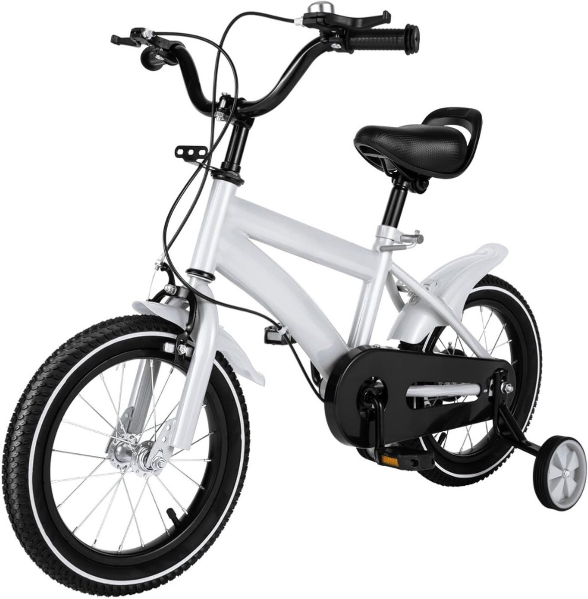 Quvo® Kinderfiets – Kinderfiets vanaf 3 jaar – Loopfiets – Met Wieltjes – 14 Inch – Sportief – In Hoogte Verstelbaar– Voor Jongens en Meisjes - Wit - 36cm lengte Kinderfiets kopen online