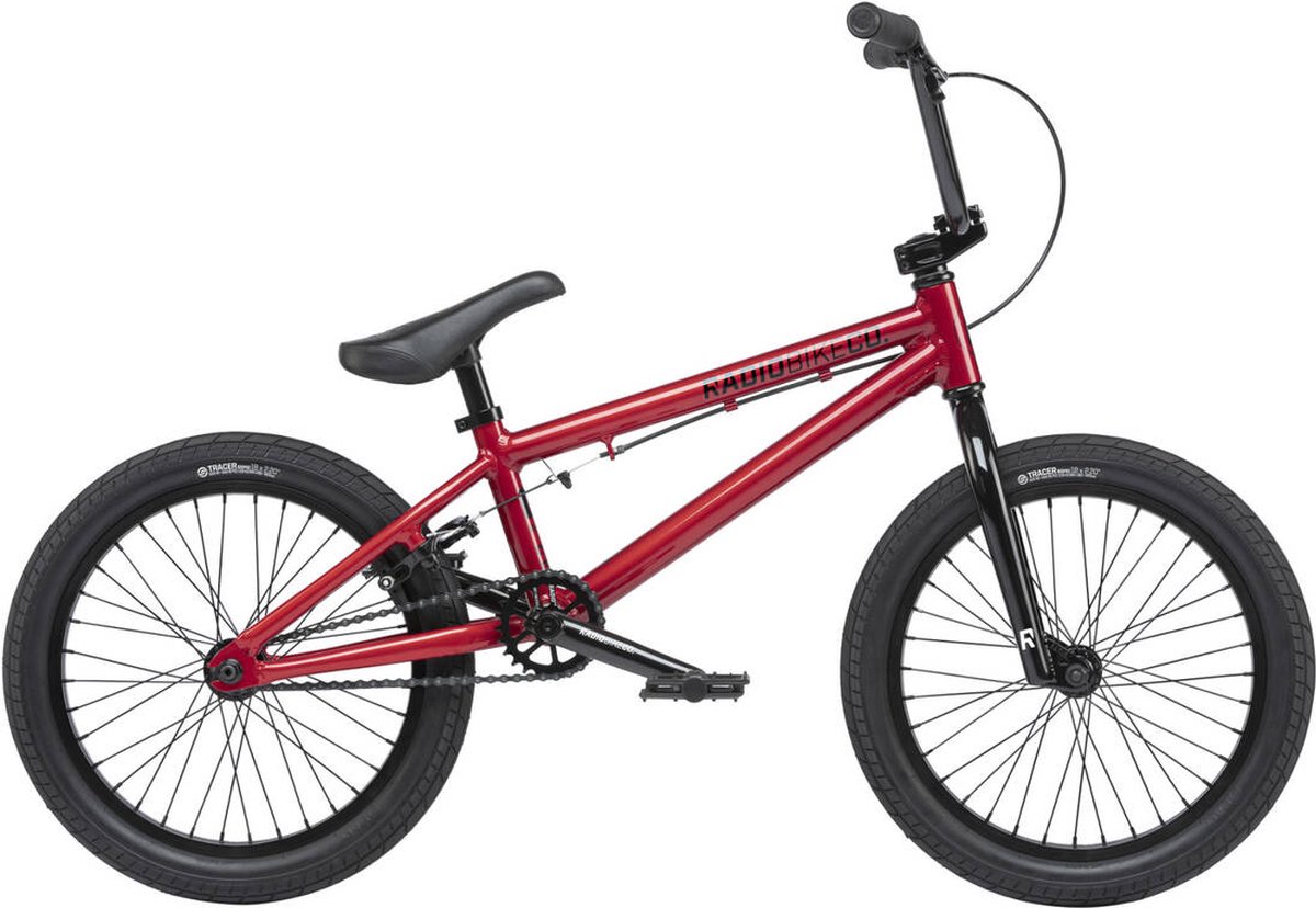 radio dice 18 2022 bmx freestyle bike red