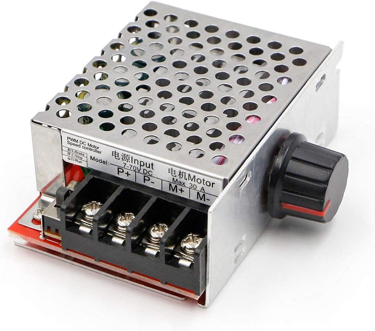 Regelbare DC Motortoerentalregelaar 7-70V tot 30A met Zekering Loopmotor kopen online