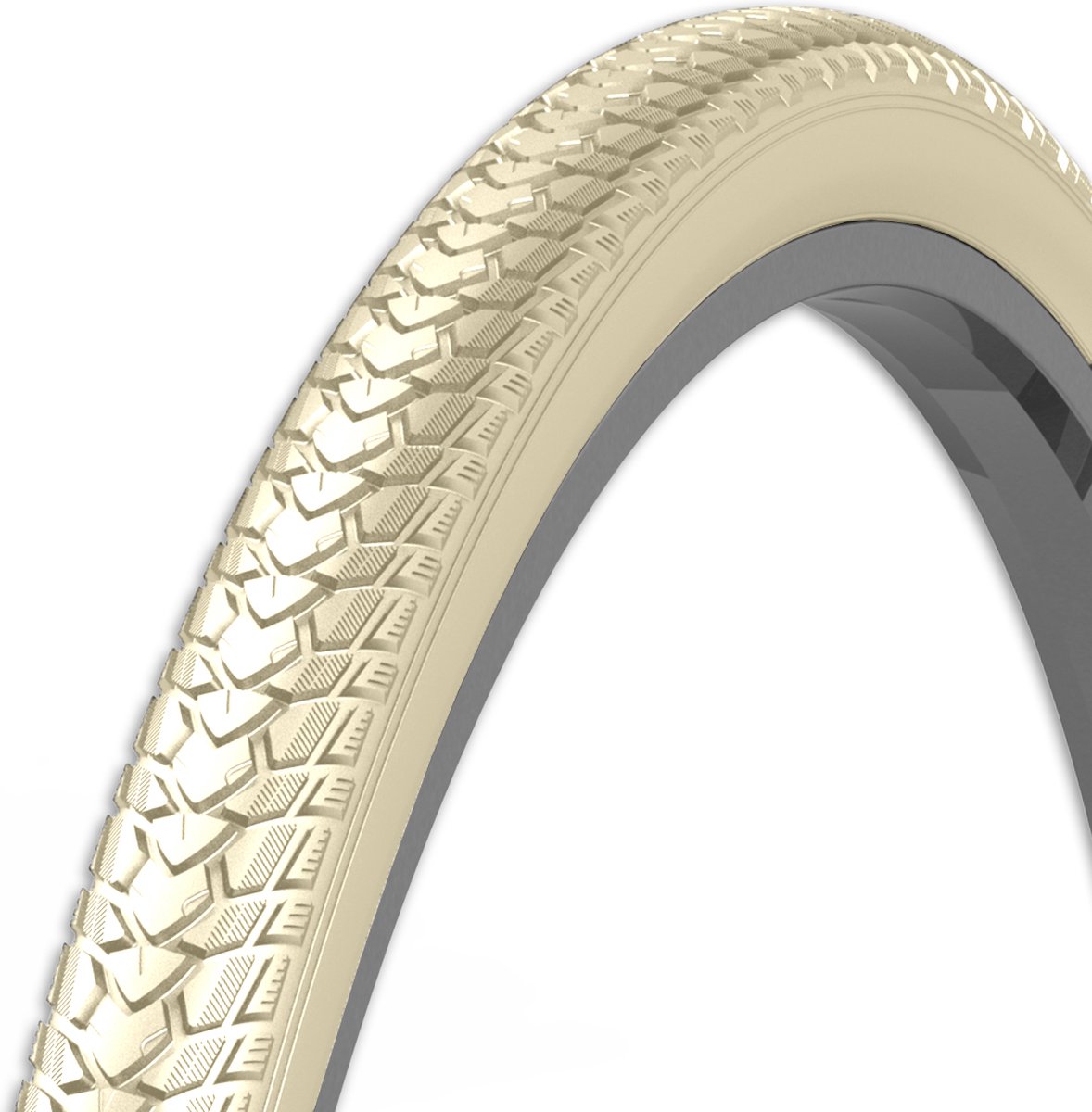 Rexway Buitenband 28x1.75 - Anti-leklaag 3,5mm - Reflecterend - Creme - Geschikt voor transportfietsen Fiets kopen online