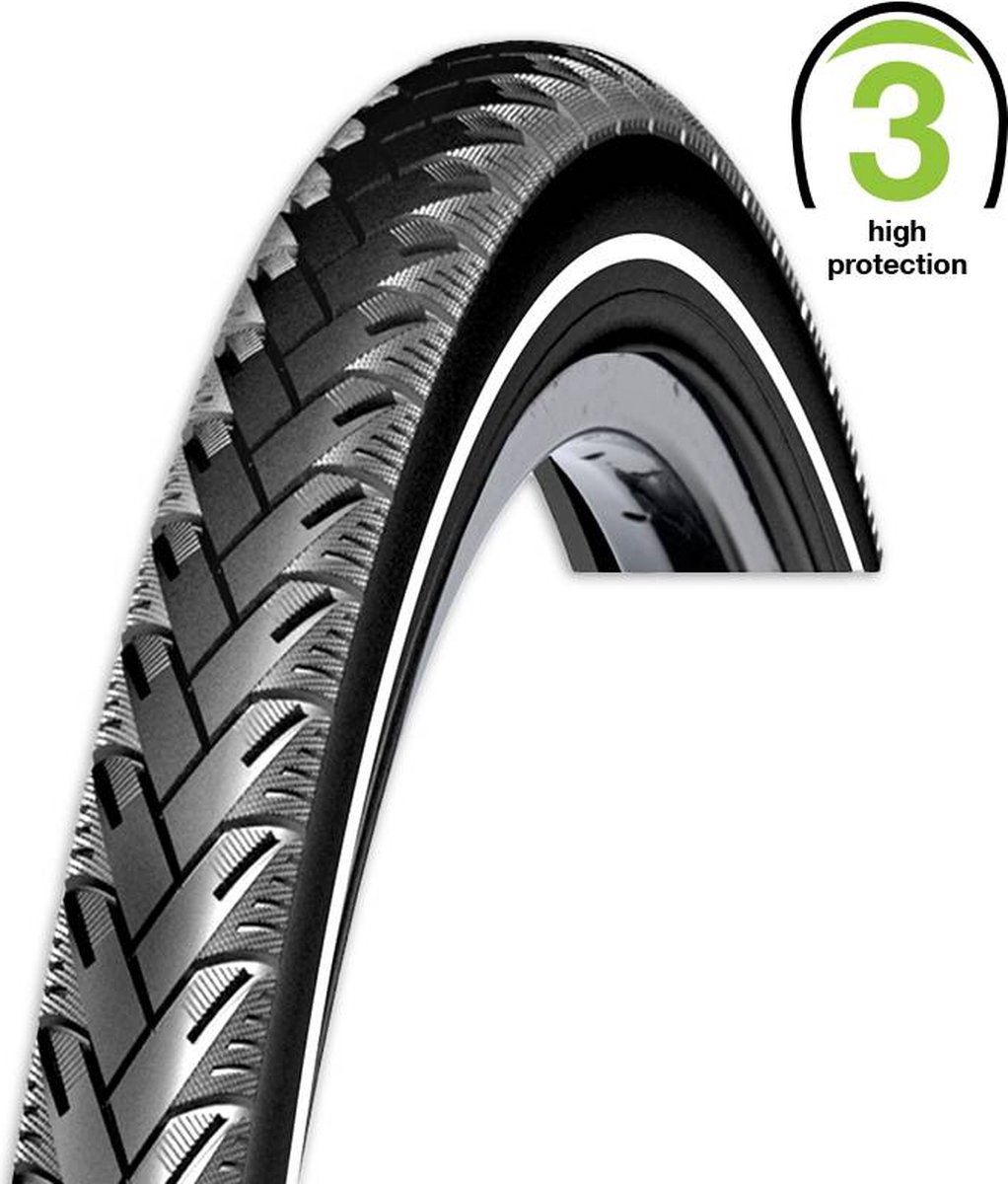 rexway buitenband met reflectie en anti leklaag 28 inch geschikt voor stadsfietsen en e bikes