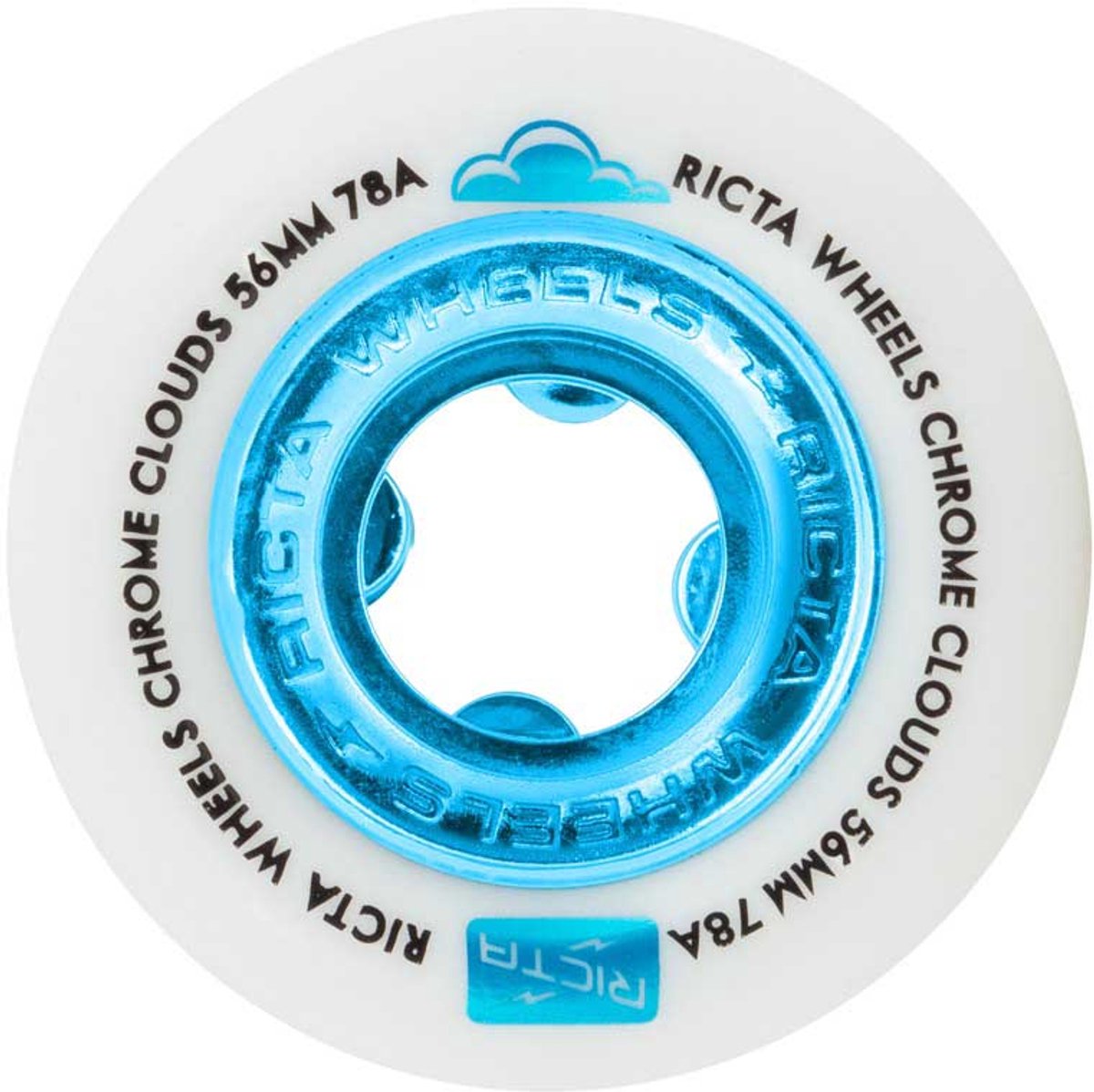 Ricta Chrome Clouds Skateboardwielen Zilver 56 mm Skateonderdeel kopen online