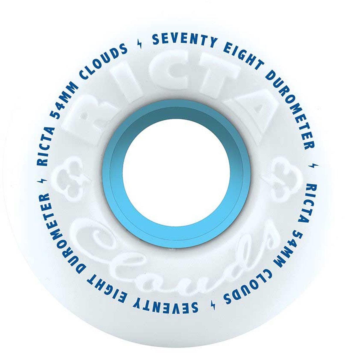 Ricta Clouds Skateboardwielen Transparant 56 mm Skateonderdeel kopen online