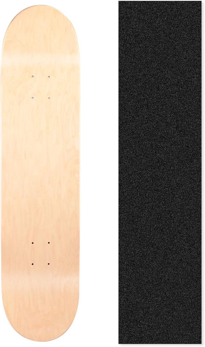 robuust dubbel kicktail skateboard deck inclusief griptape