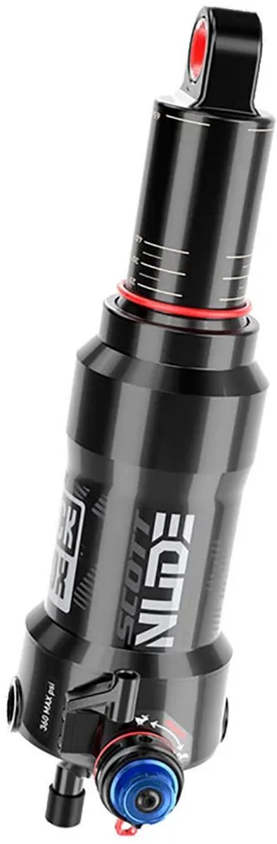 Rockshox Deluxe Nude Rlc3 Debonair Progressive 0pos/0neg Tokens Schokdemper Zilver 45 mm / 165 mm Fiets kopen online