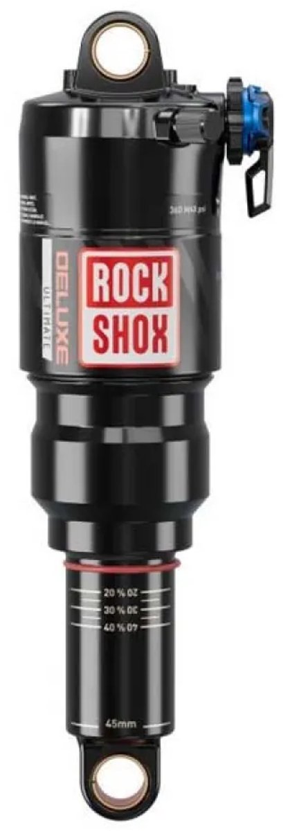 Rockshox Deluxe Ultimate Rct Standard C2 Schokdemper Zilver 62.5 mm / 230 mm Fiets kopen online