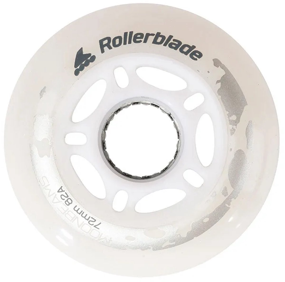 rollerblade maanlicht led s 72 wiel 82a wit