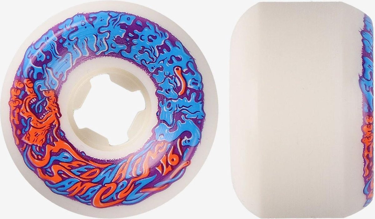 santa cruz vomit mini ii skateboardwielen veelkleurig 56 mm 97a