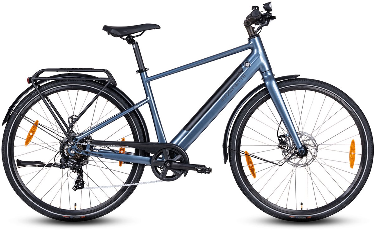 saxonette urbano heren ebike 7 sp 11 6 ah blauw