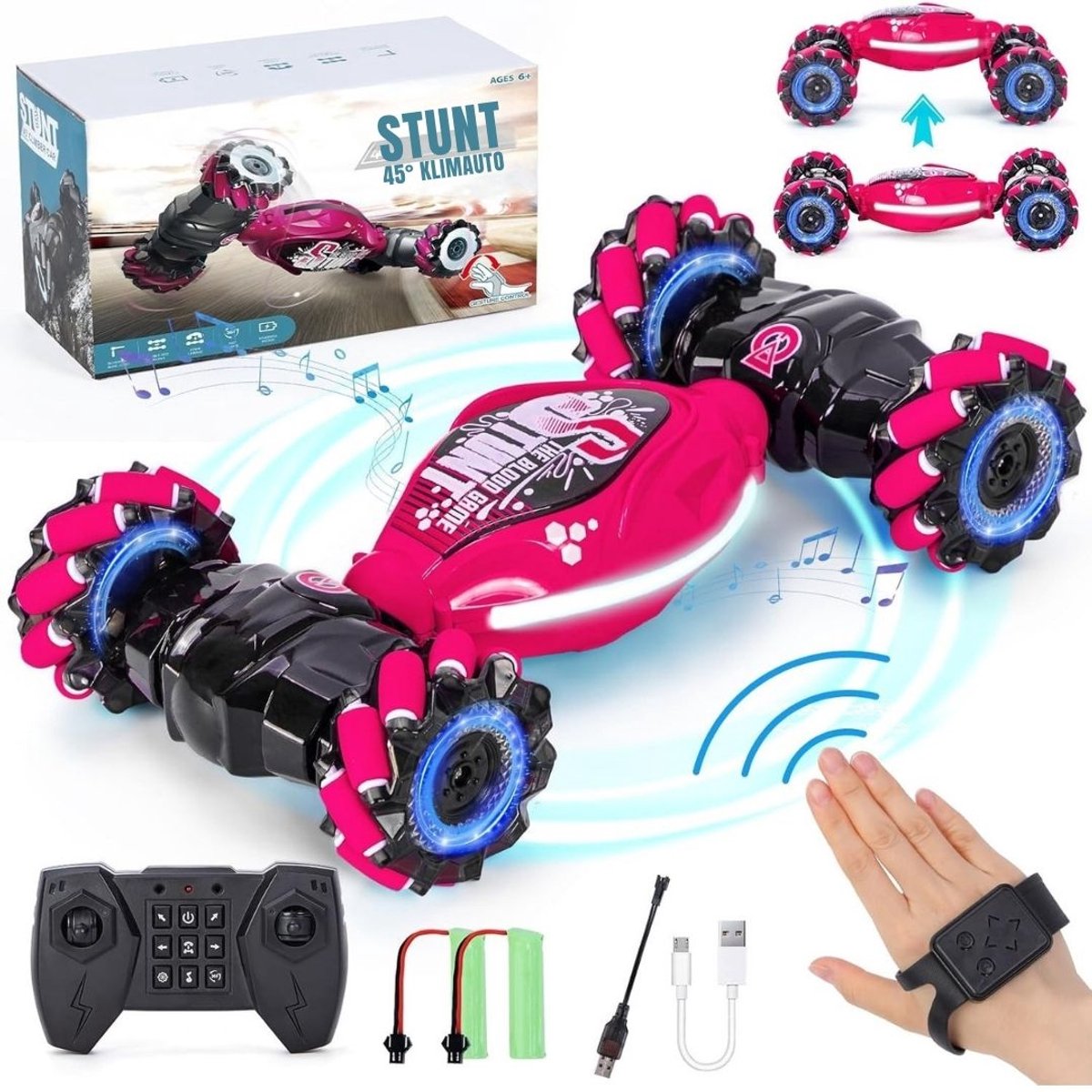 SCH® Elektrische Auto voor Kinderen Accu - Elektrische Auto - Elektrische Kinderauto - Roze- 29cm x 17cm x 5cm Accuvoertuig kopen online