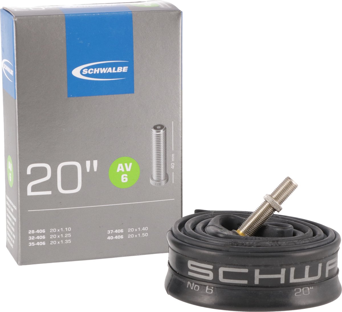 Schwalbe - Binnenband Fiets - Auto Ventiel - 40 mm - 20 x 1 1/8 - 1.50 Step kopen online