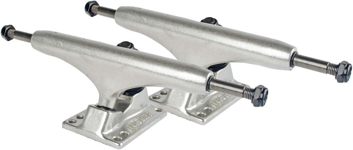 set van 2 skateboard assen 149mm zilver stevige hangers voor tricks en cruisen