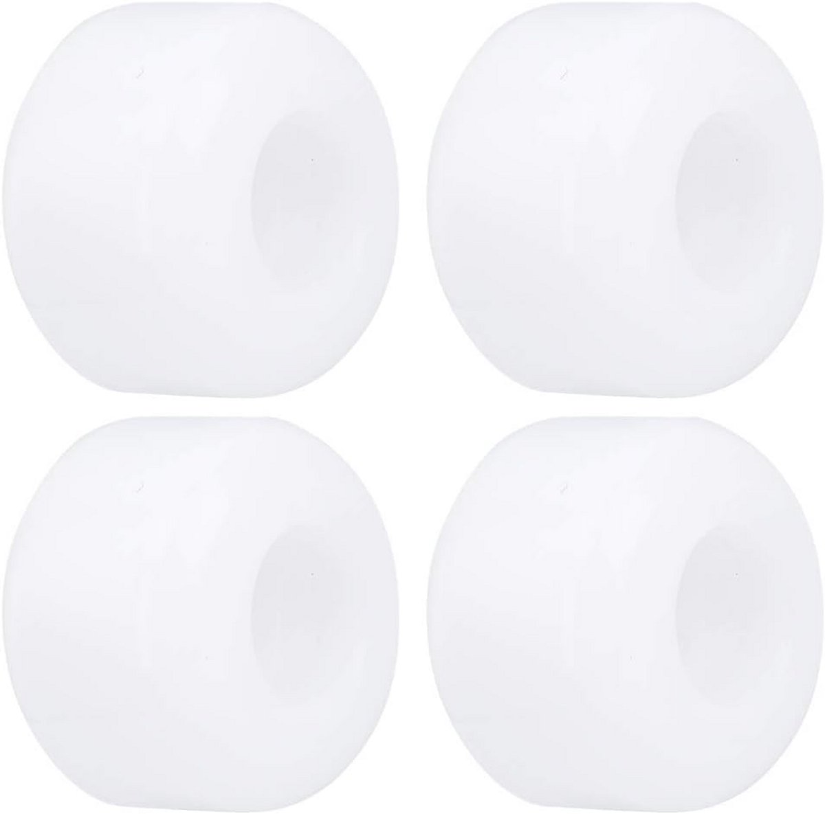 set van 4 skateboard wielen 50mm hoog elastisch pu voor fishboards en longboards