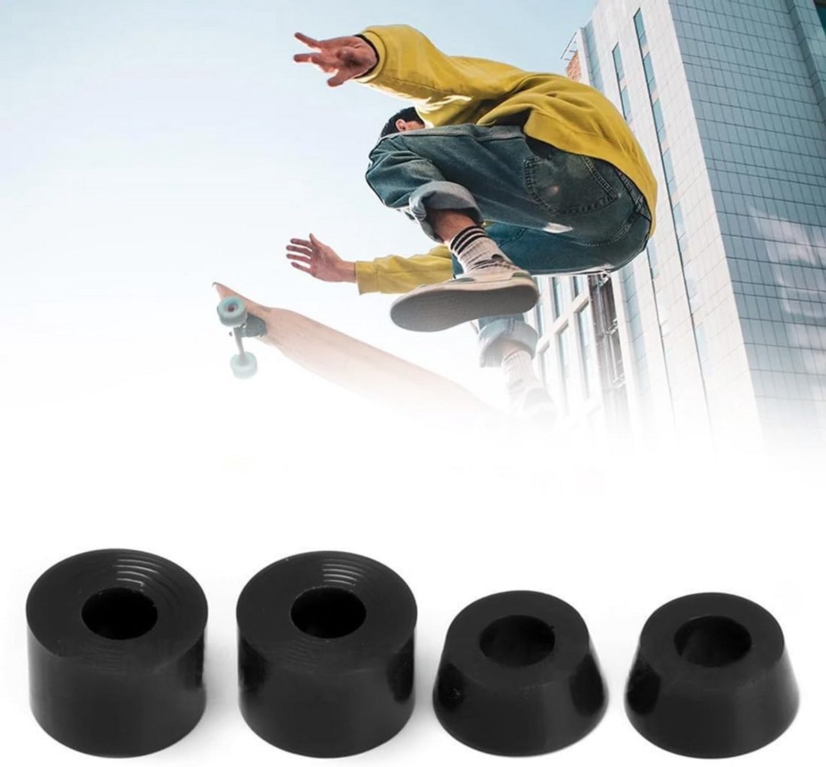 Set van 4 Steering Bushings en Pivot Cups voor Skateboard & Longboard Wielen Skateonderdeel kopen online