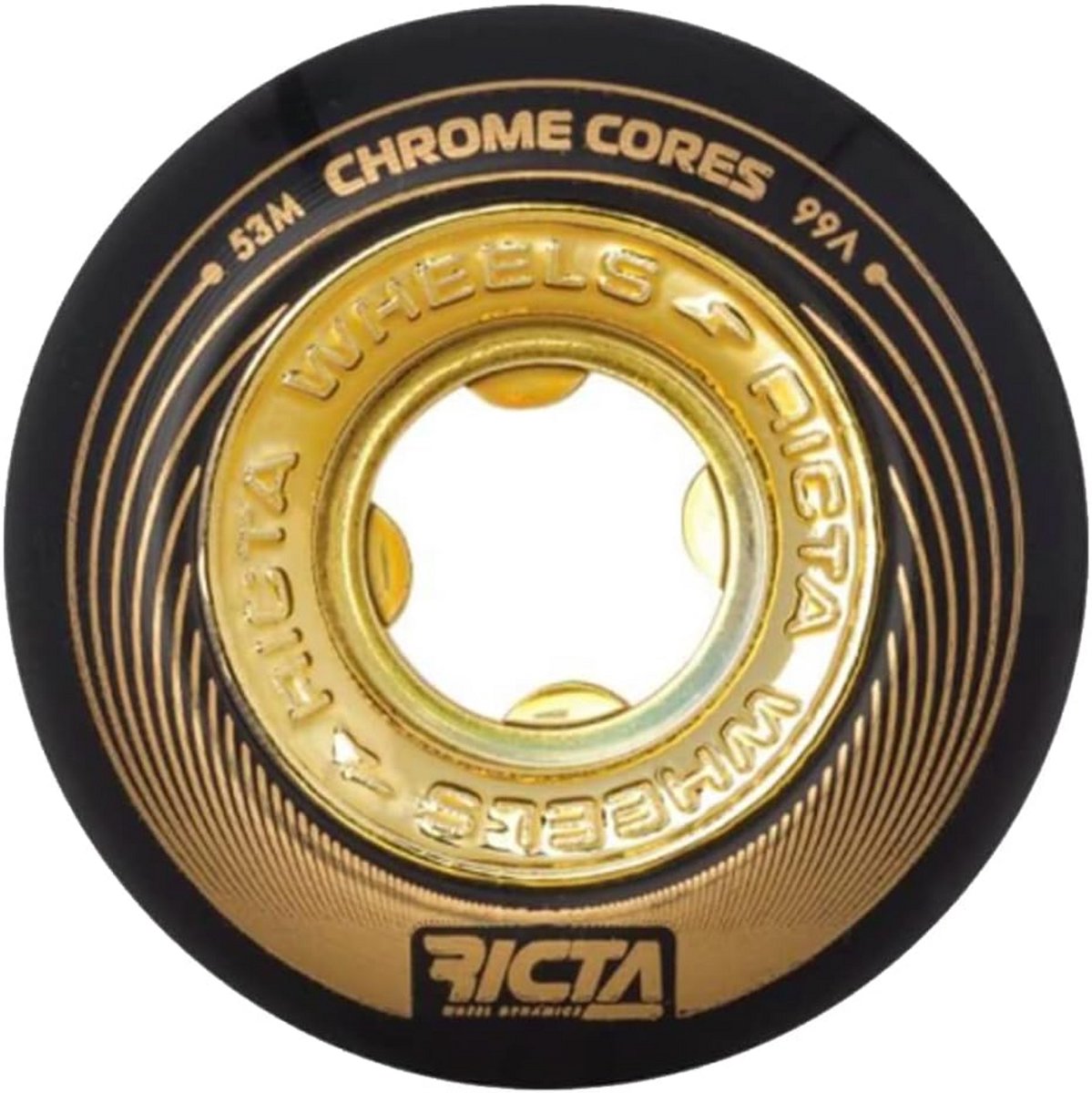 set van 4 stevige skateboard wielen 53mm 99a hardheid zwart