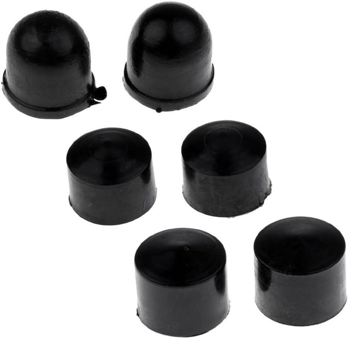 set van 6 rubberen pivot cups voor skateboard en longboard trucks vervanging