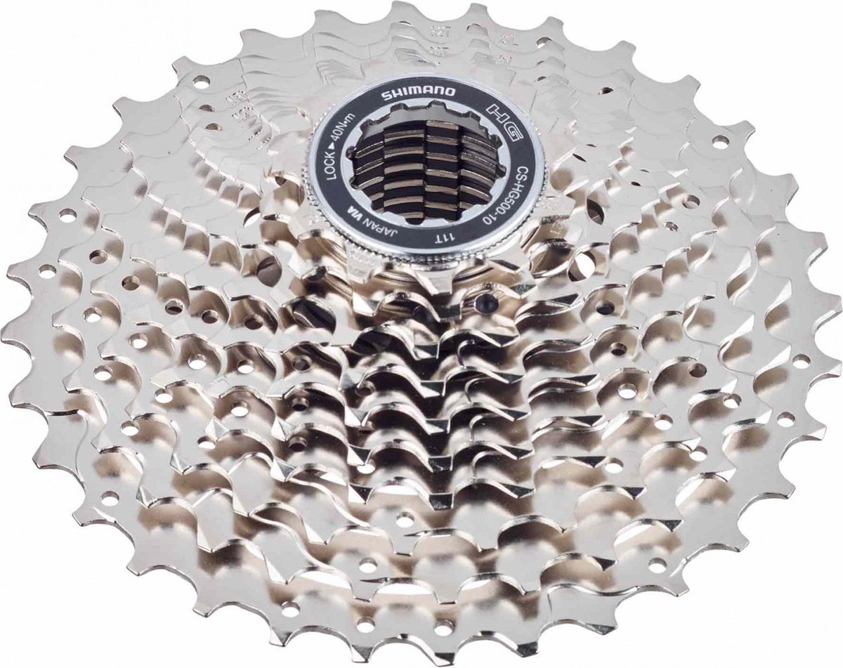 shimano cassette tiagra hg500 11 32t 10s staal zilver