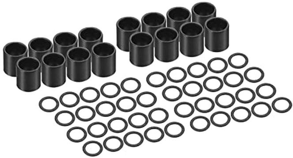 Skateboard Lagervrijhouders en Snelheidsringen Set - 16 Delen en 40 Stuks Skateonderdeel kopen online