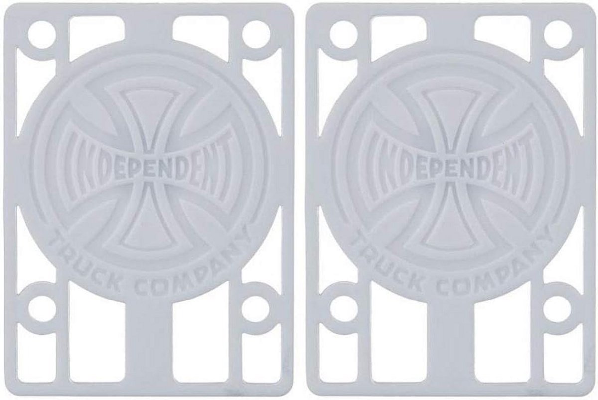 Skateboard Risers 1/8" Wit - Verhoogde Truckpads voor Grotere Wielen Skateonderdeel kopen online