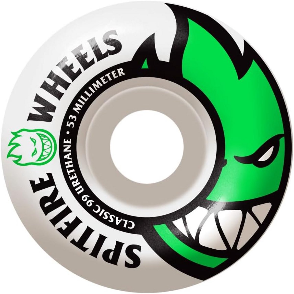 skateboard wielen 53 mm wit groen duurzaam urethaan