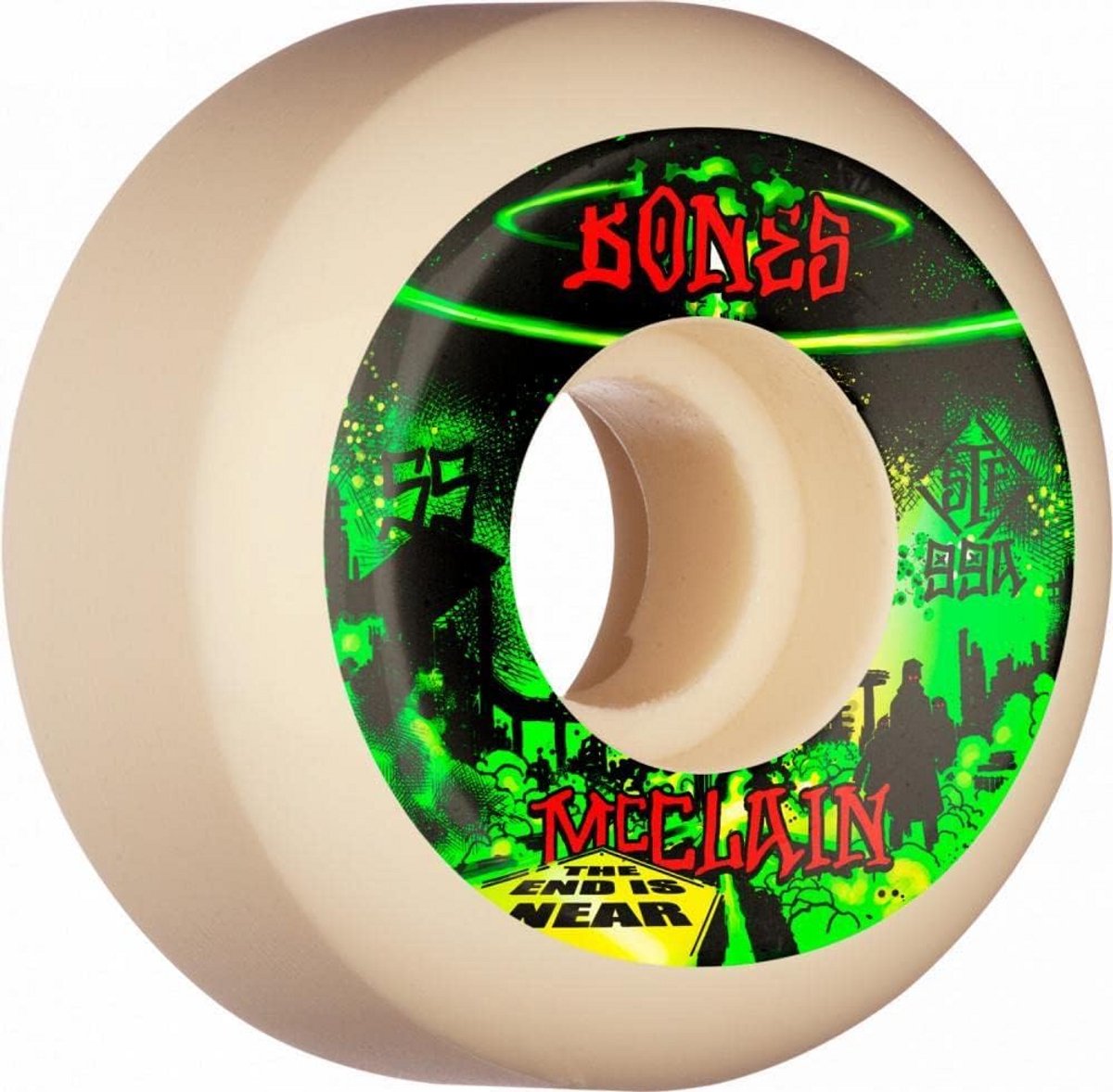 skateboard wielen 55mm sidecut 99a voor straat en tricks
