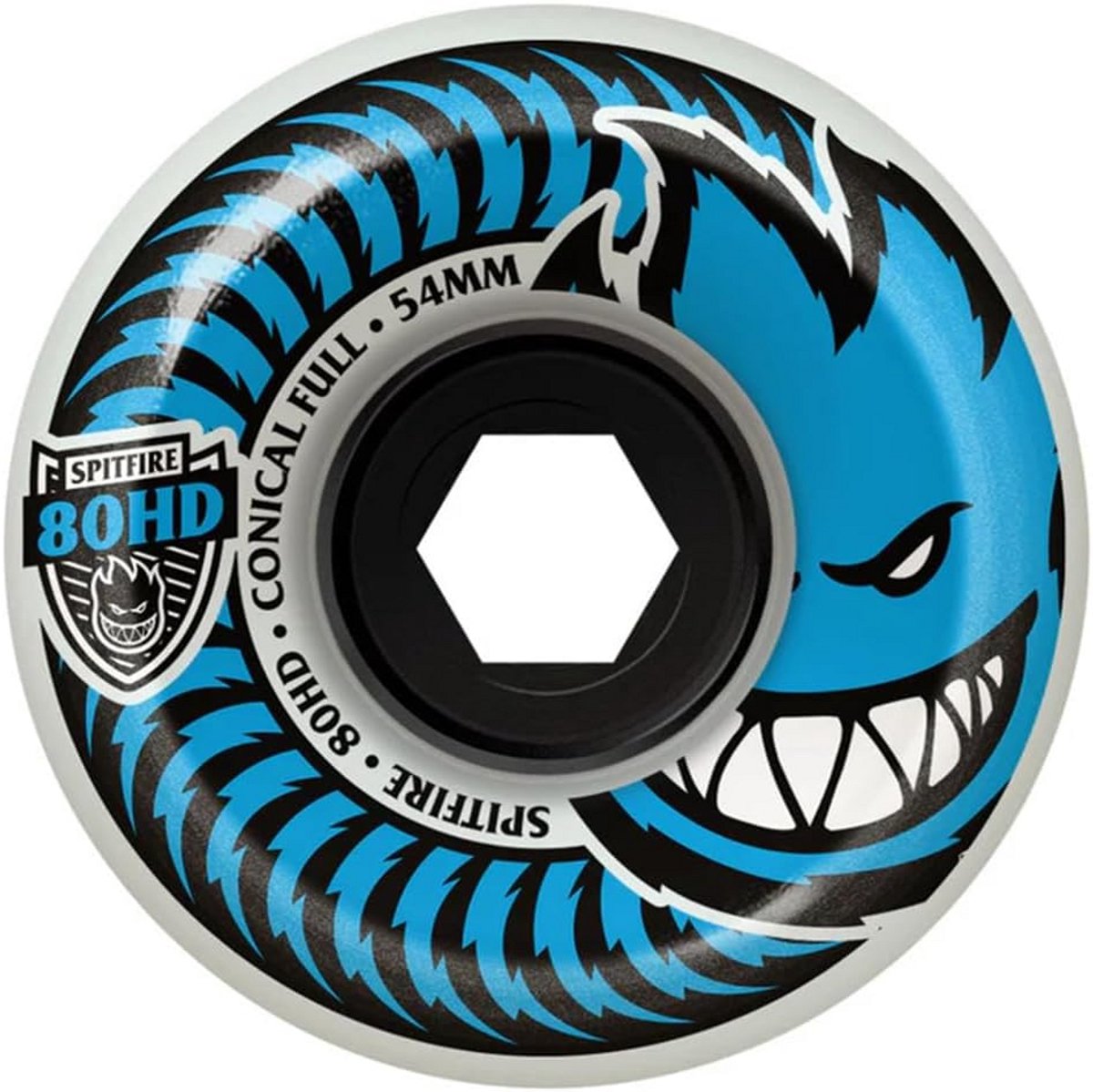 skateboard wielen 56mm 80a conisch glad kind volledig helder