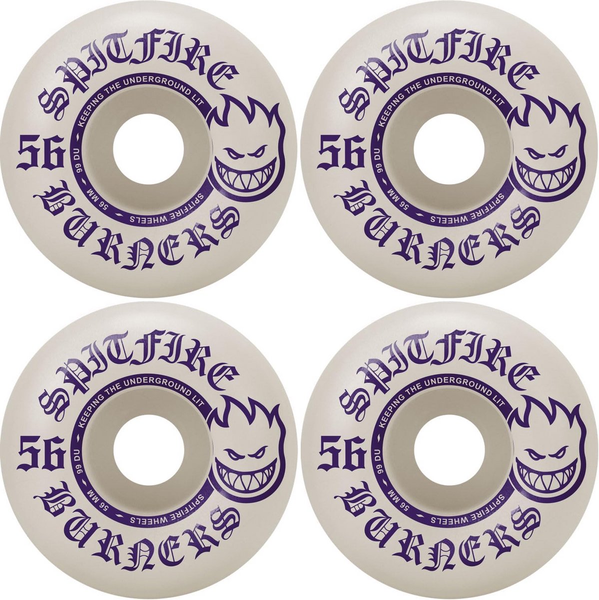 skateboard wielen 56mm 99a wit paars duurzaam urethaan cruising wheels